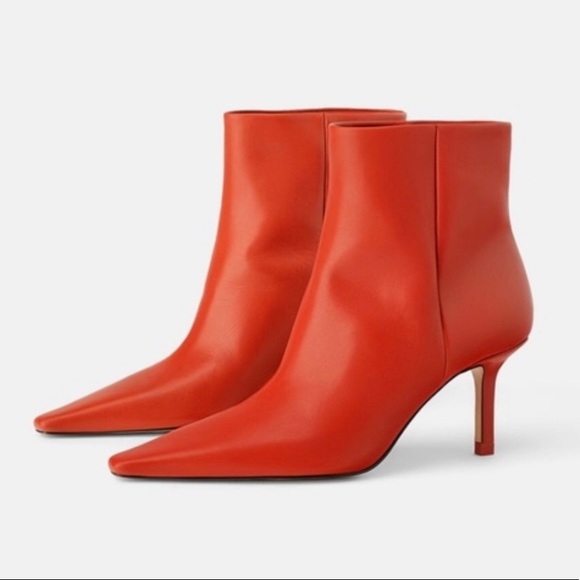 zara high heel ankle boots